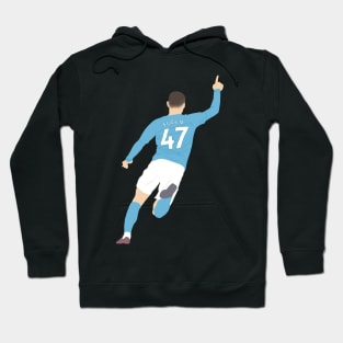 Phil Foden minimalist illustration Hoodie